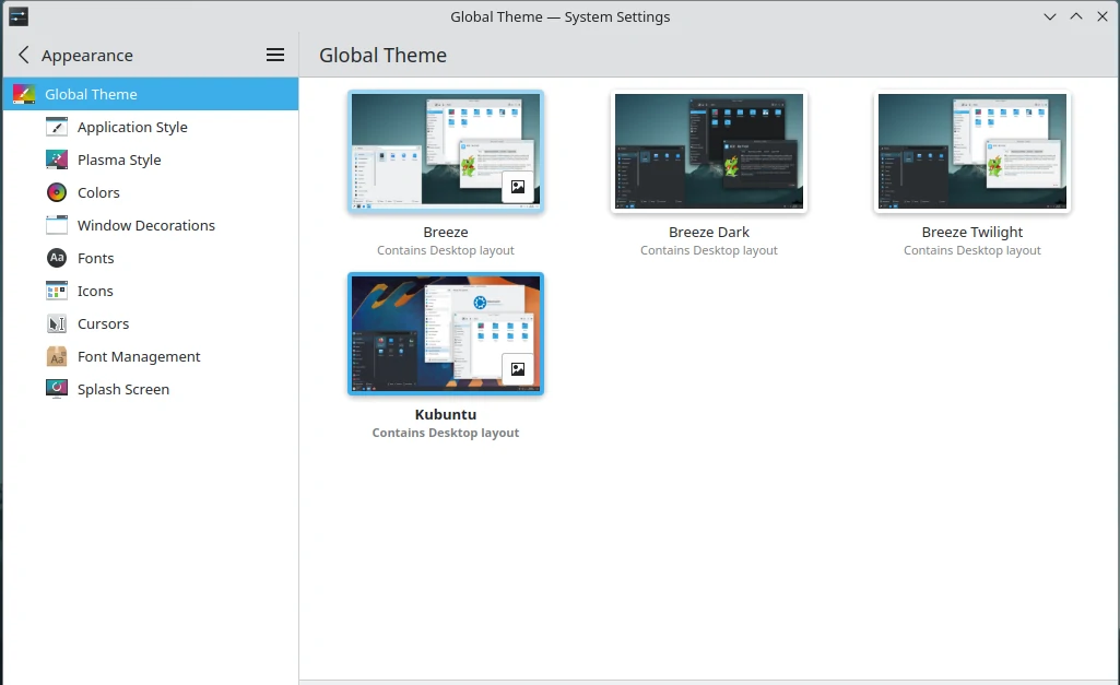 KDE Plasma Themes