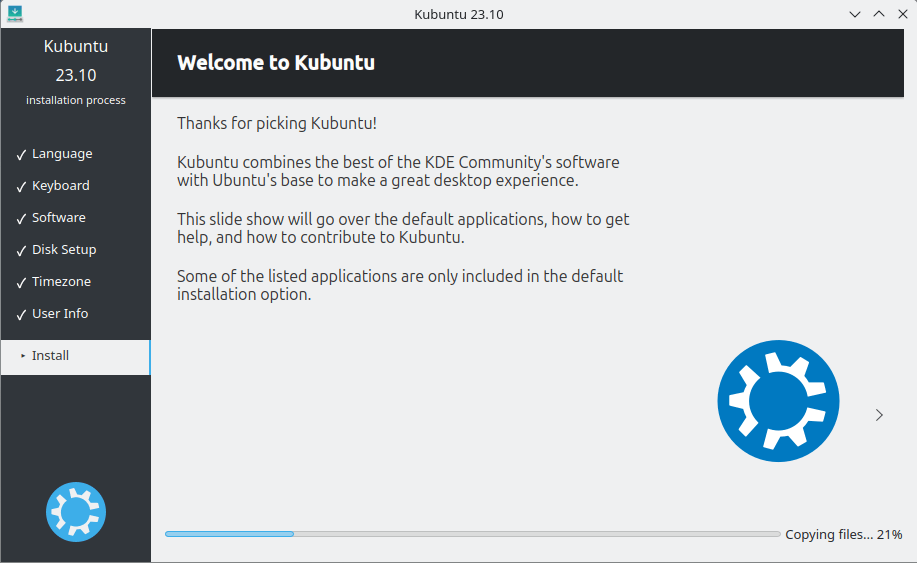 Kubuntu Installation Process