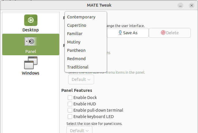 Mate Desktop Layouts