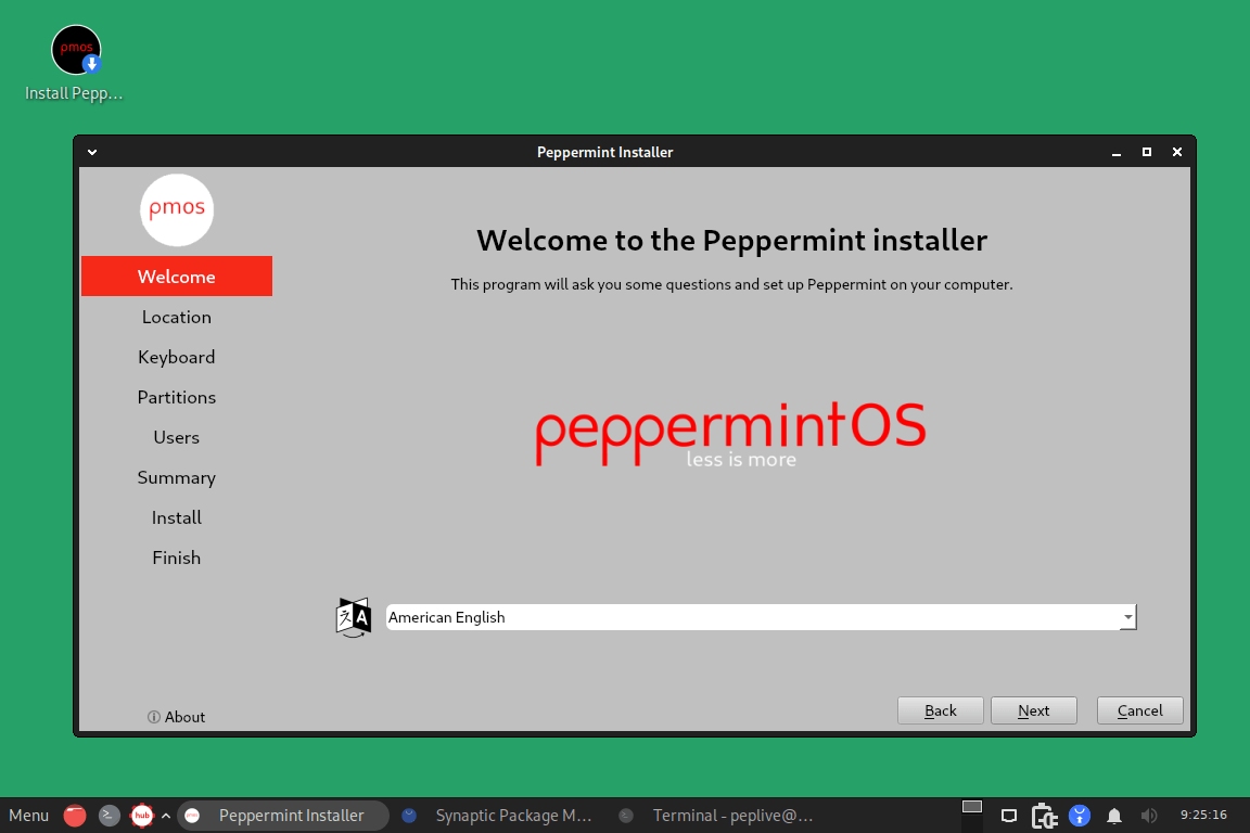 Peppermint OS Calamares Installer