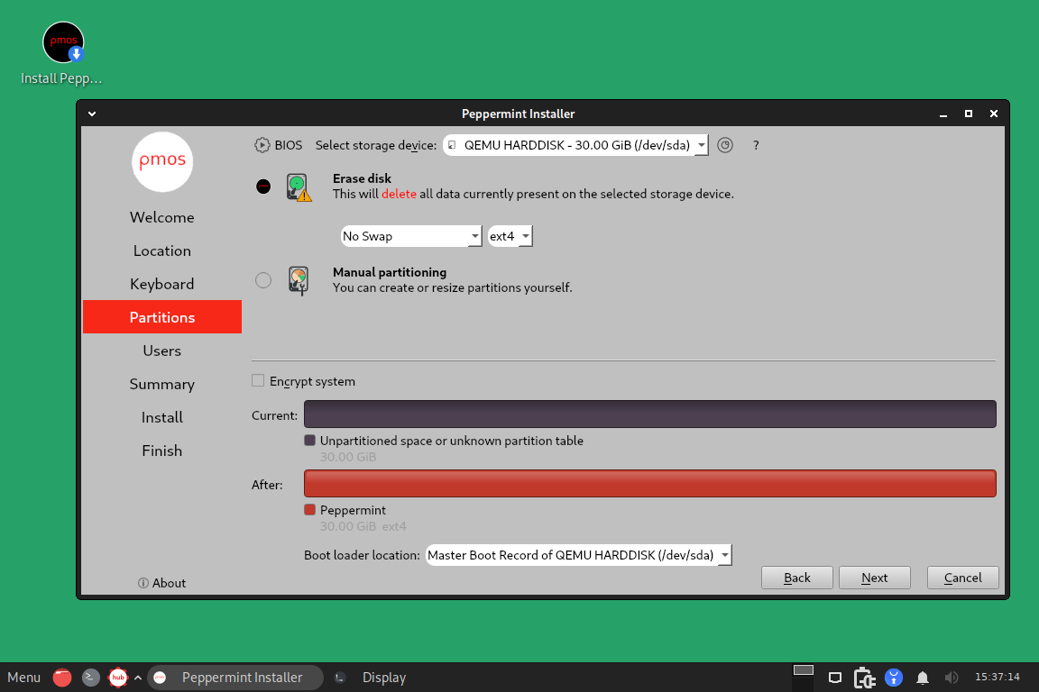 Peppermint OS Disk