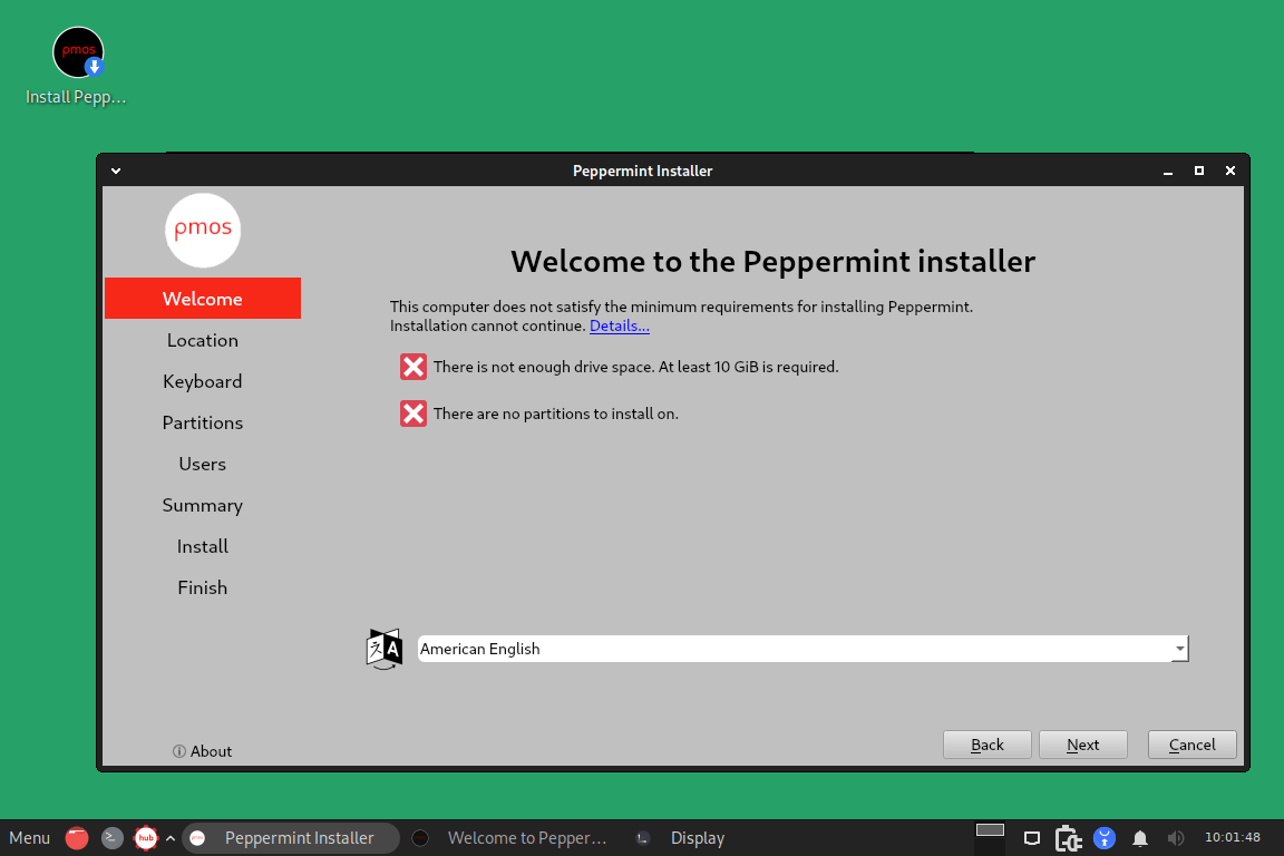 Peppermint OS Installer