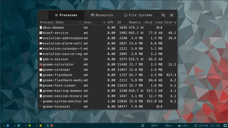 Regolith Built-in Status Bar