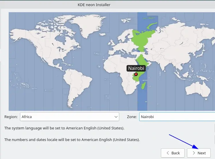 Choose KDE Location