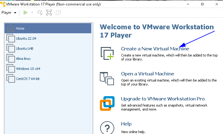 Create a New Virtual Machine