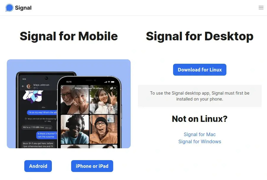 Download Signal for Desktop