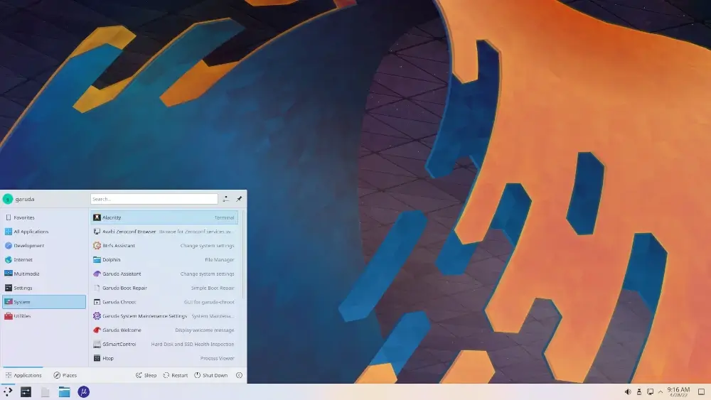 Garuda Linux KDE Lite