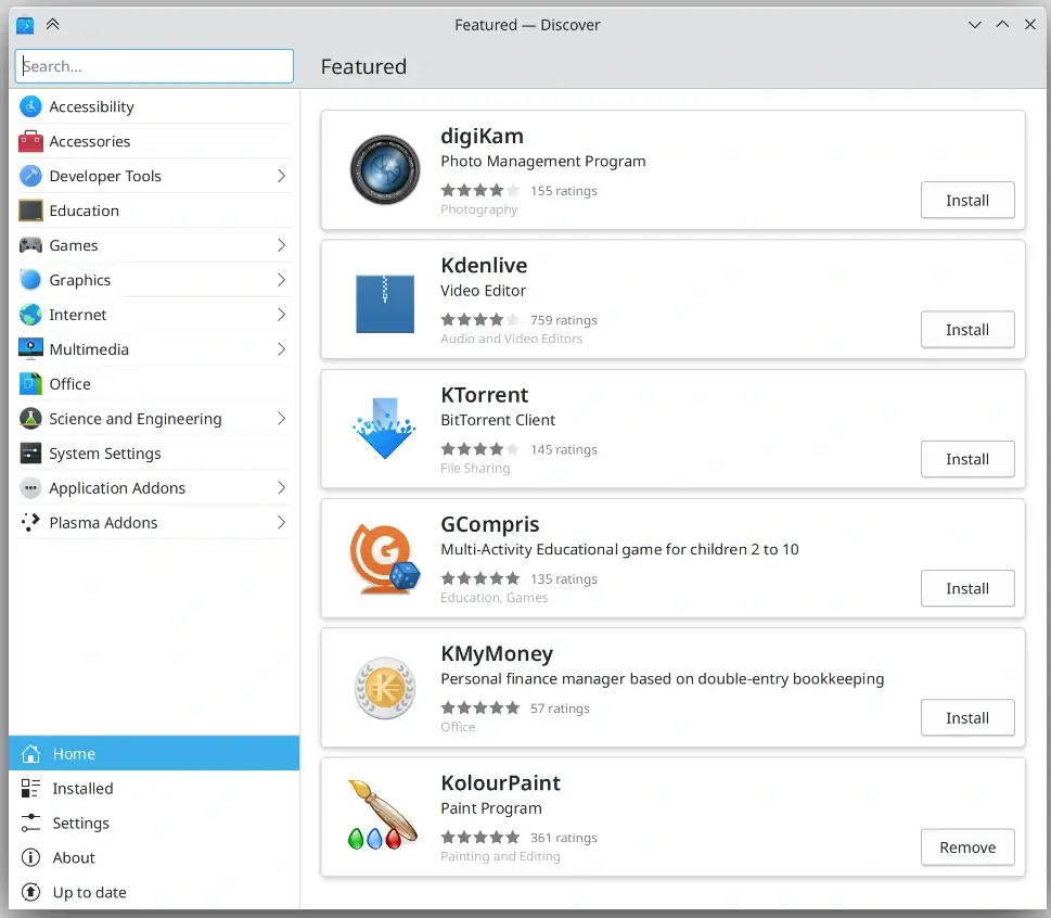 KDE Discover