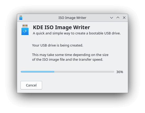 KDE ISO Image Writer