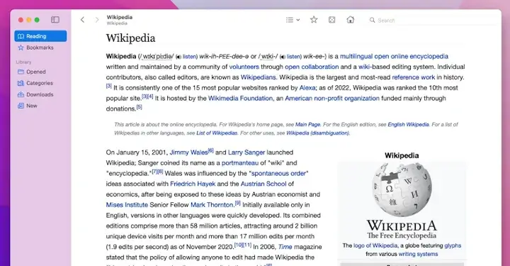 Kiwix Wikipedia Offline Reader