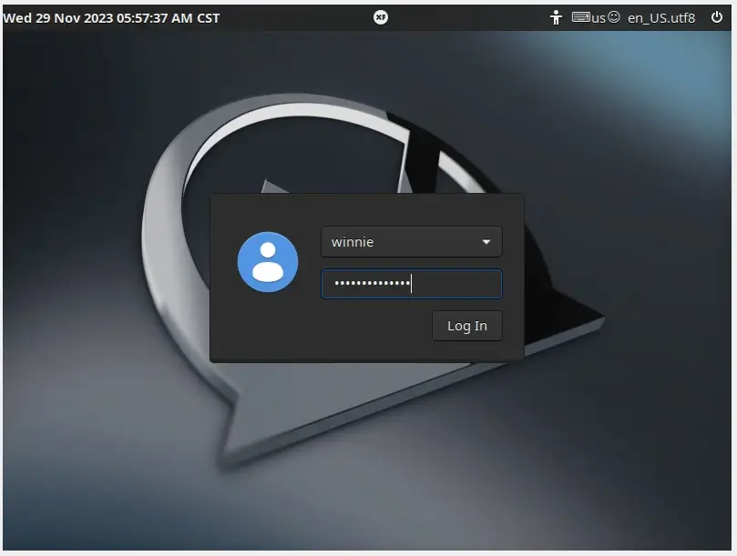 MX Linux Login