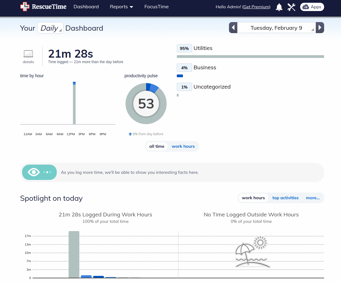 RescueTime Reports