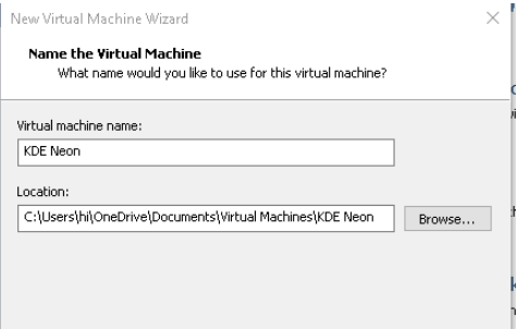 Set Virtual Machine Name