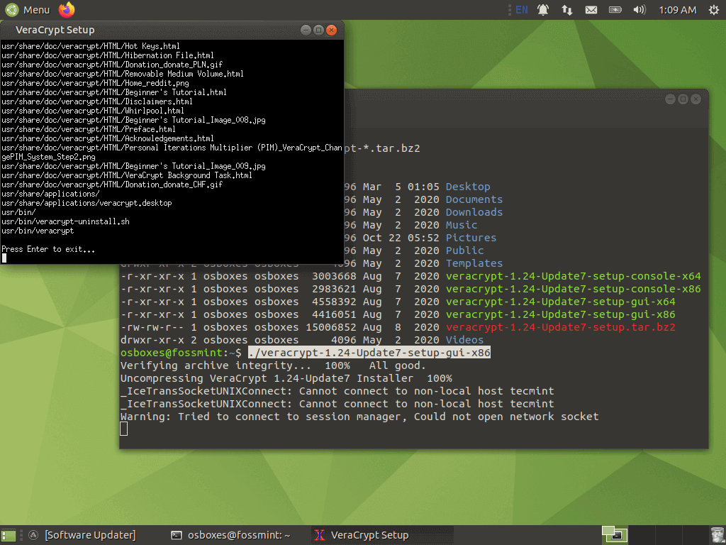 Setup Veracrypt in Ubuntu