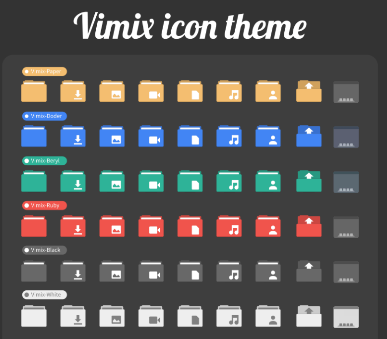 Vimix Icon Theme