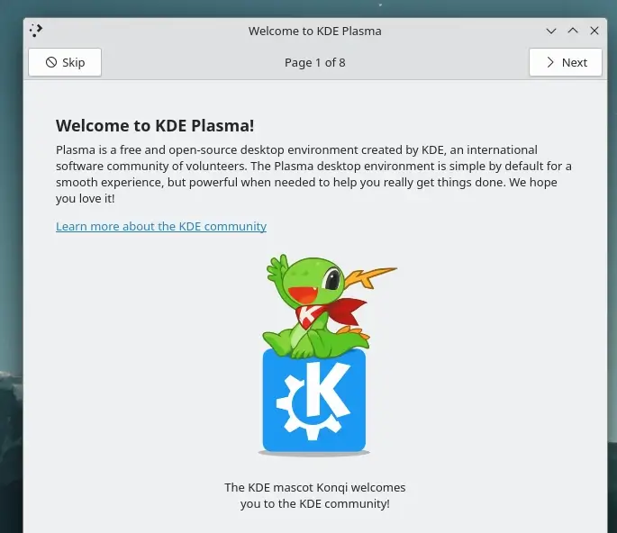 Welcome to KDE Plasma