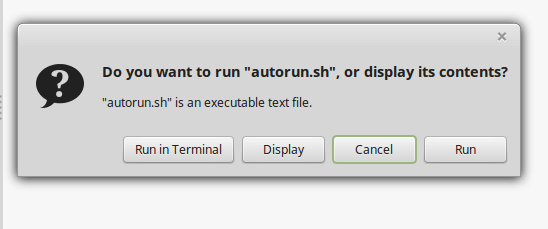 Options To Run Autorun.sh File