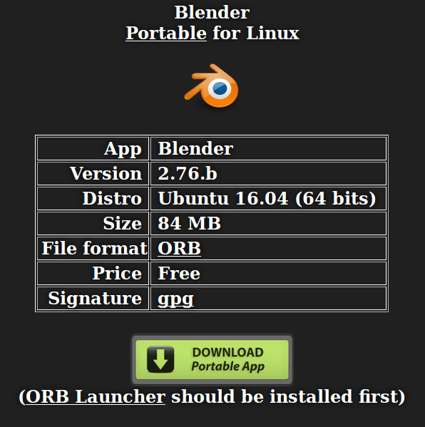 Download Portable Blender App