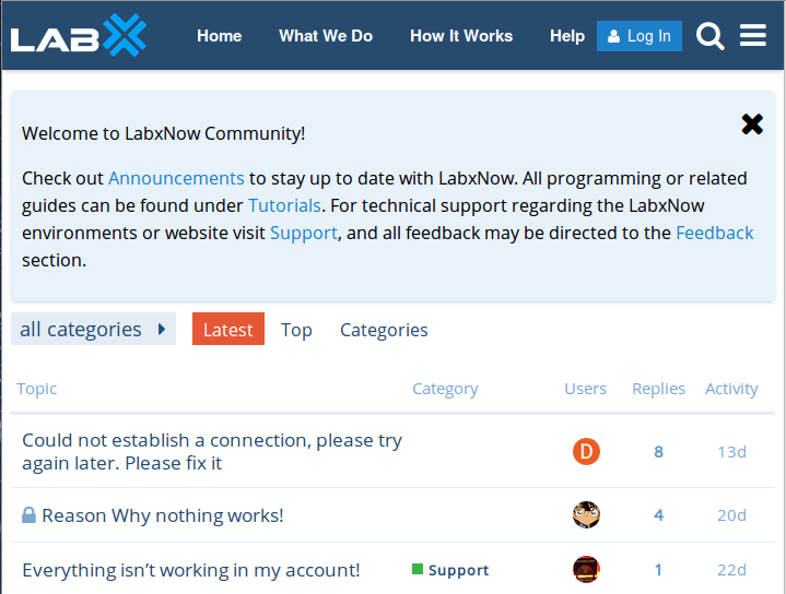 Access the LABXNOW Community