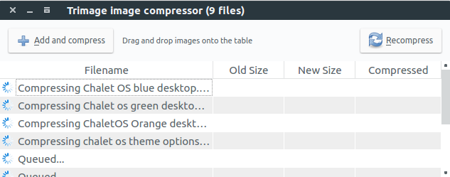 trimage compressing