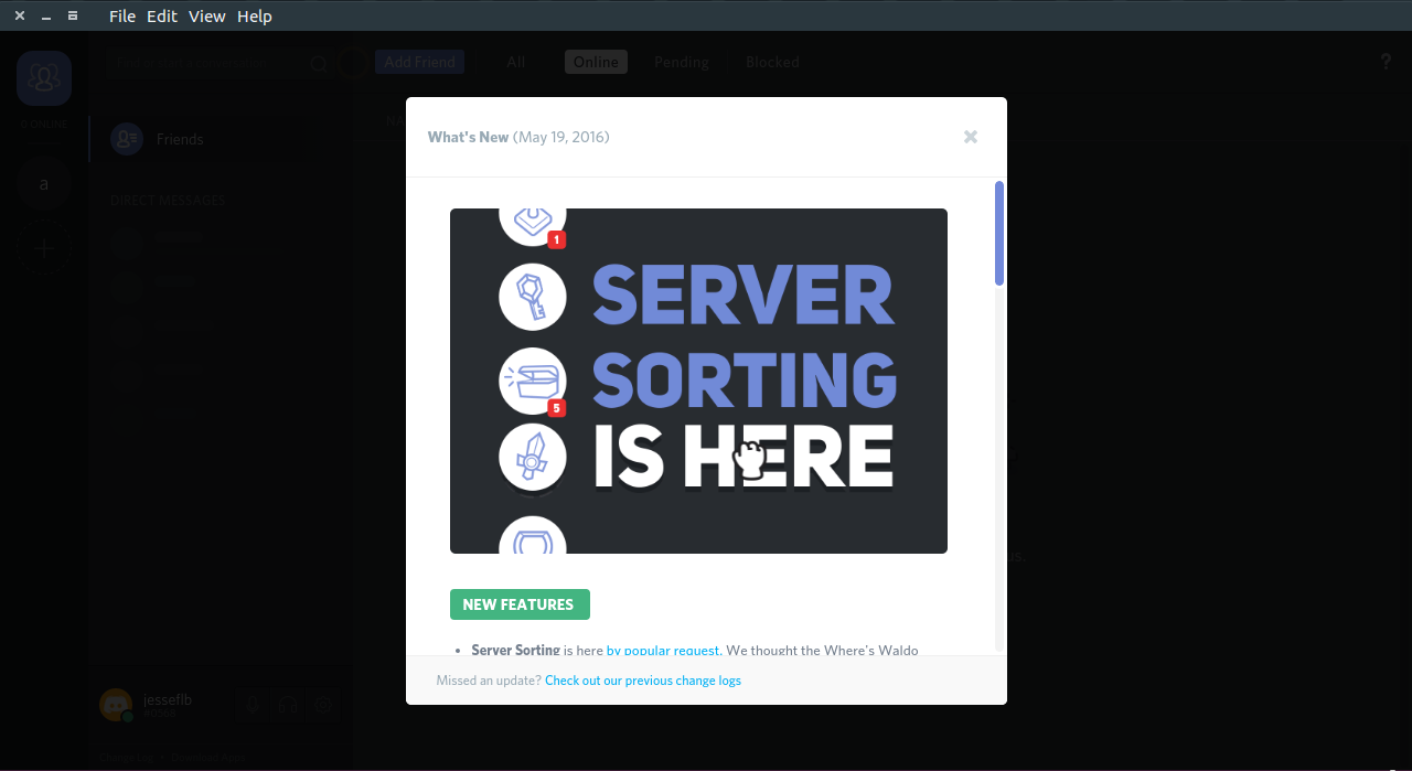 discord server sorting