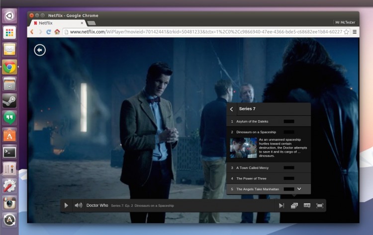 Netflix on Google Chrome