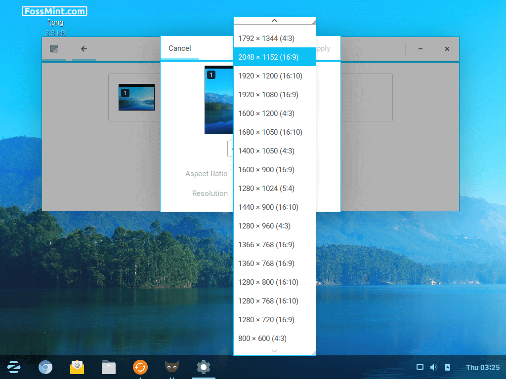 Zorin OS Display Resolution