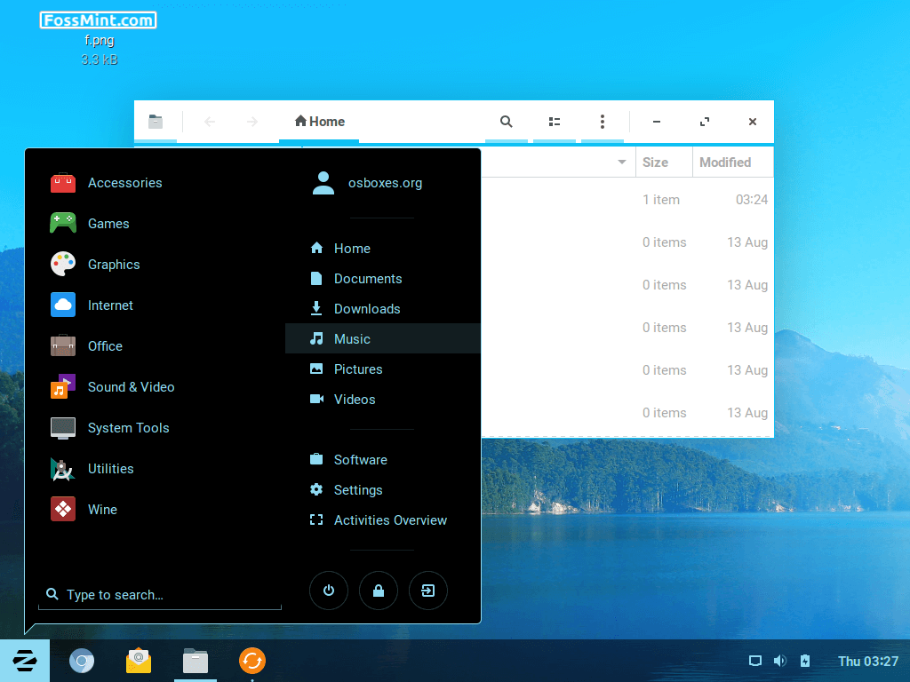 Zorin OS Interface