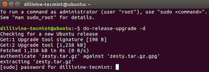 Upgrade to Ubuntu 17.04