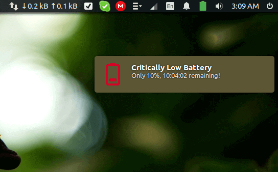 Battery Monitor Critically Low State