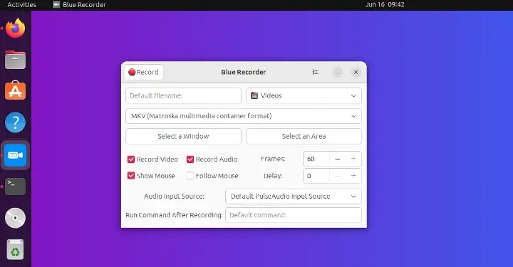 Blue Recorder for Linux
