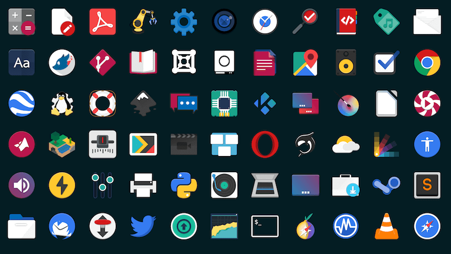 Flat Remix Icons