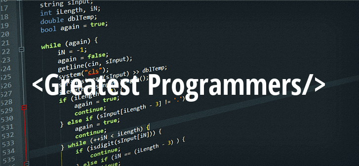 Greatest Programmers of World