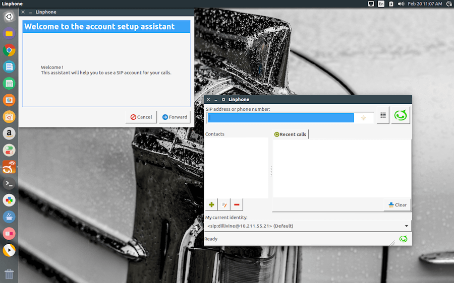 Linphone Setup Assistant