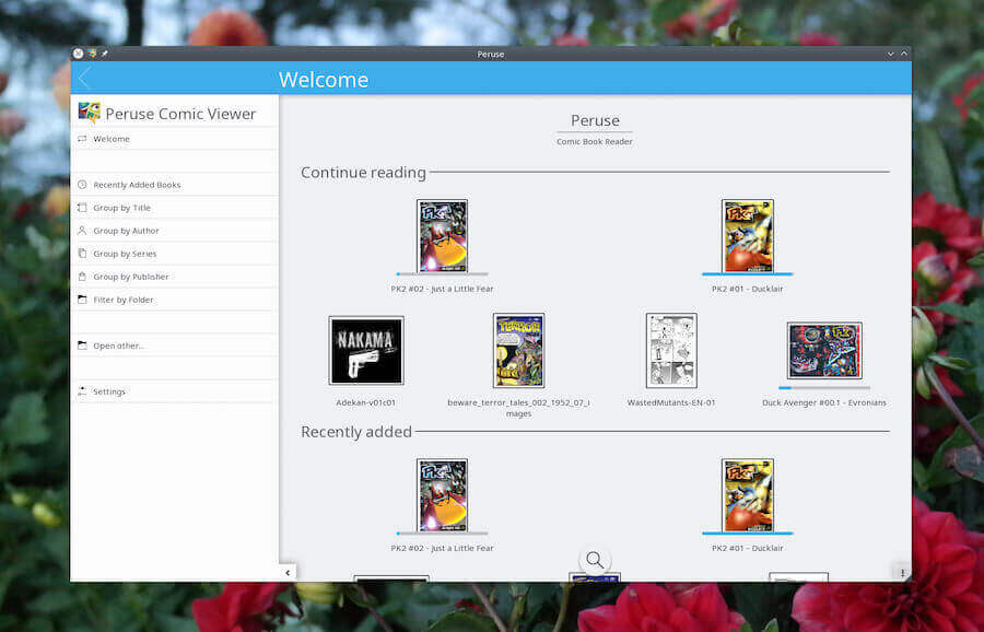 Peruse Comic Reader on Linux