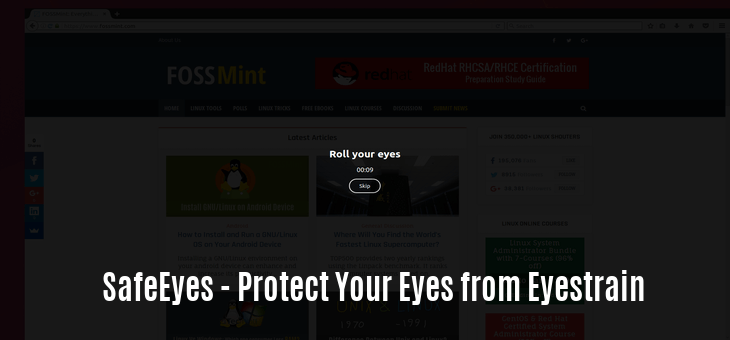 SafeEyes - Protect Your Eyes from Eyestrain