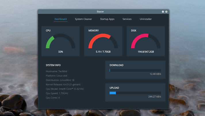 Stacer - Ubuntu System Optimizer