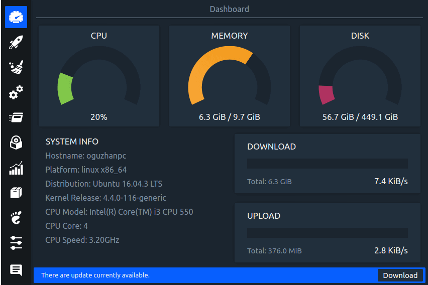 Stacer - Linux System Optimizer & Monitoring