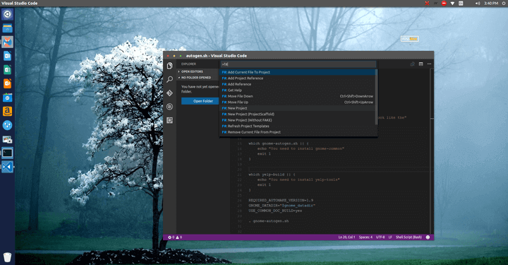 Use Fsharp with Visual Studio Code