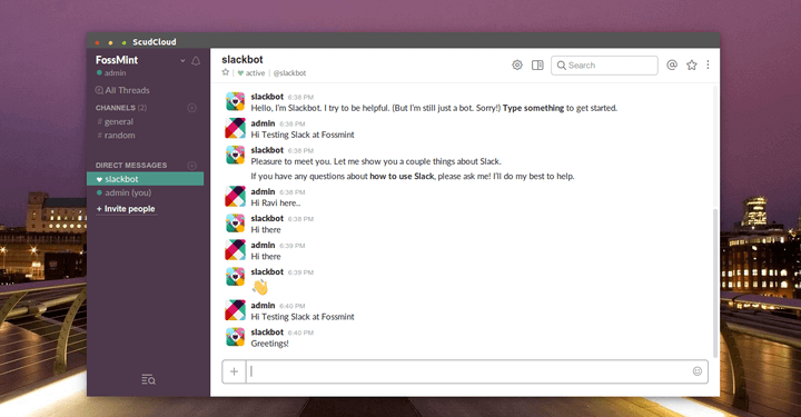 ScudCloud Linux Desktop Client for Slack