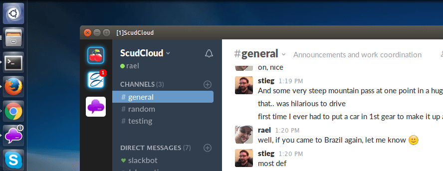 ScudCloud for Linux