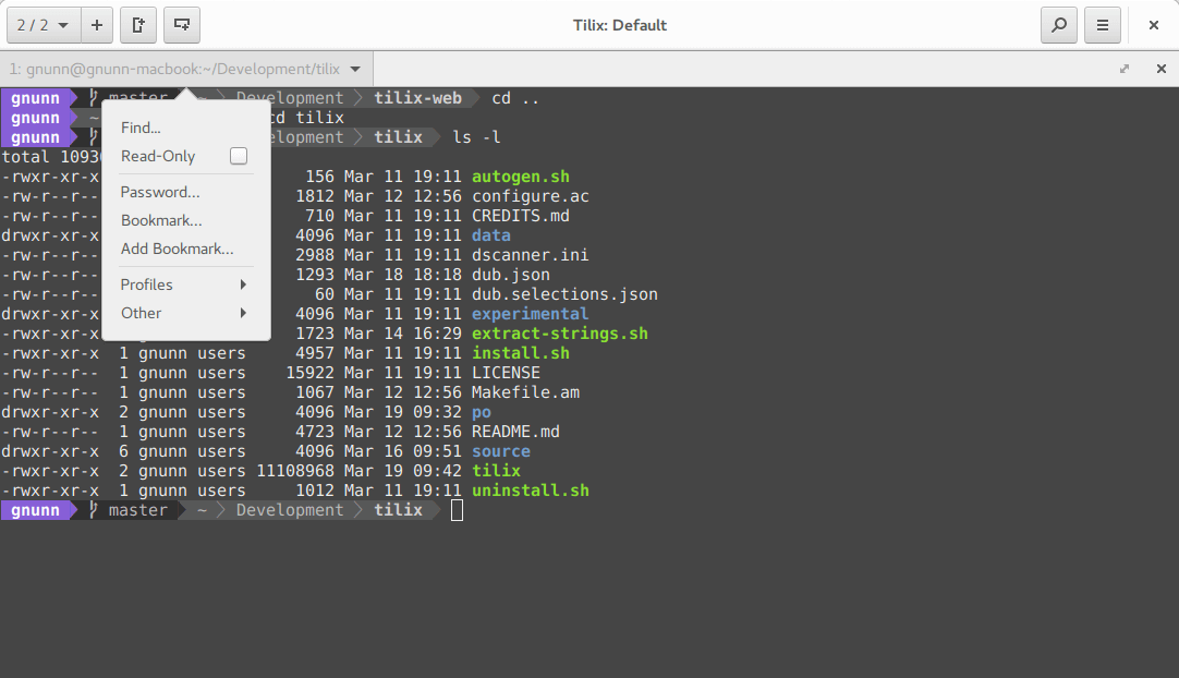 Tilix Terminal Emulator