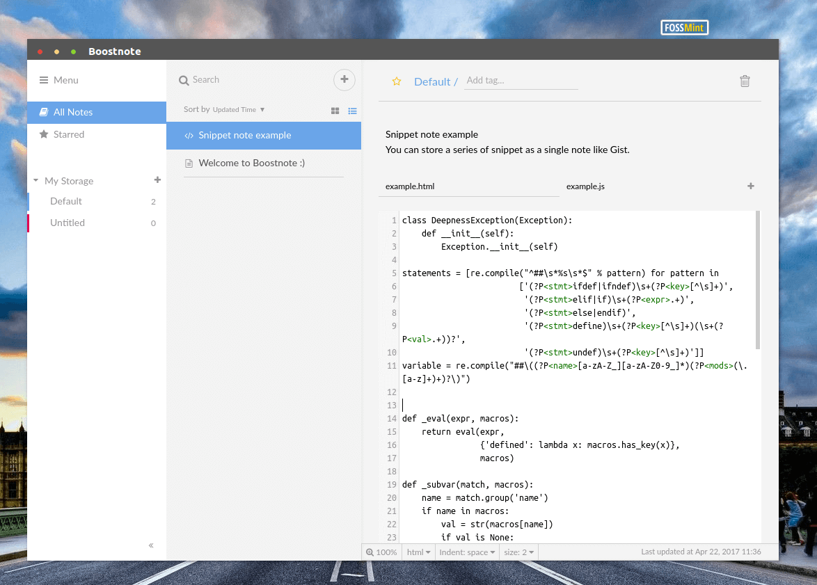 Boostnote Light Theme