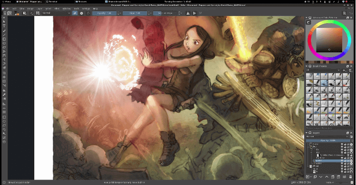 Krita Painting Tool for Linux