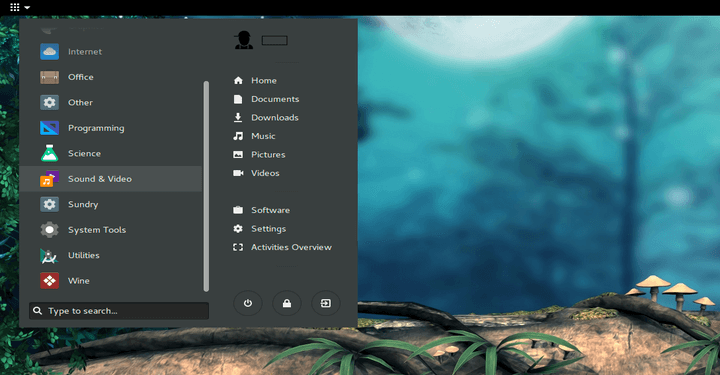 Arc Menu Launcher for GNOME