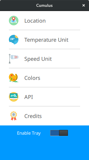 Cumulus QT Settings