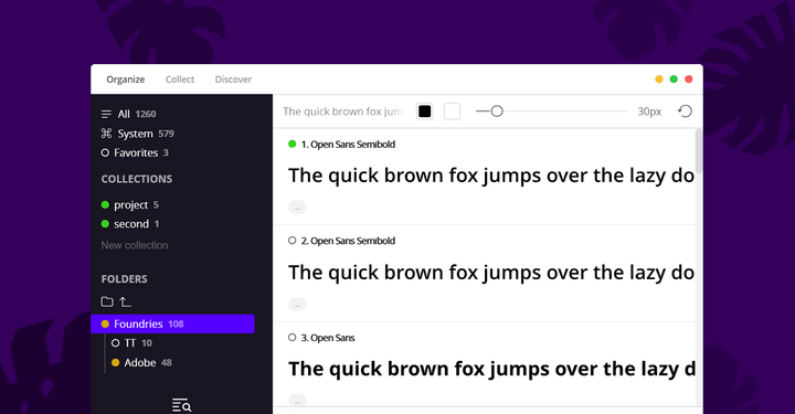 FontBase Font Manager for Linux