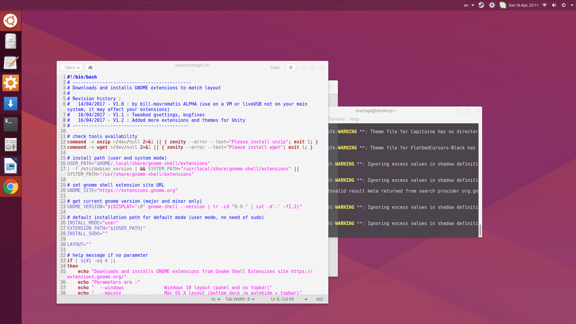 GNOME look like Unity Desktop