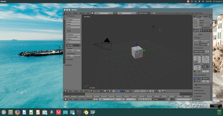 Blender 3D Creation Tool for Linux