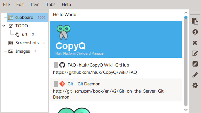 CopyQ Clipboard Manager for Linux